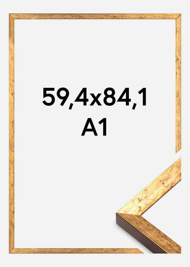 Jämtlands Ramfabrik Frame Dune Acrylic Glass Gold 59.4x84.1 cm (A1)