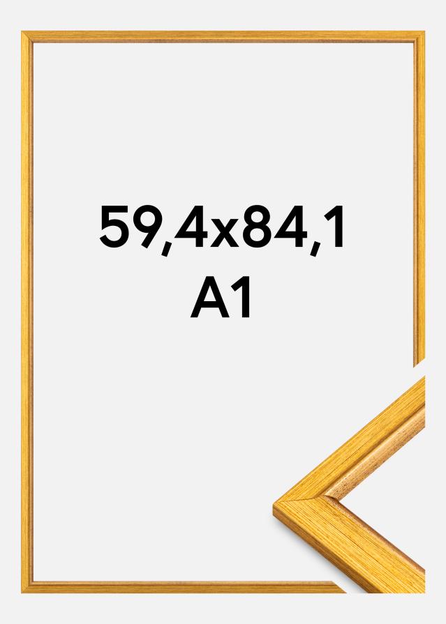 Jämtlands Ramfabrik Frame Marisa Acrylic Glass Gold 59.4x84.1 cm (A1)
