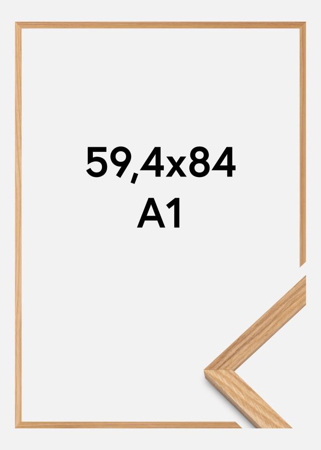 BGA Frame Solid Oak Acrylic Glass 59.4x84 cm (A1)