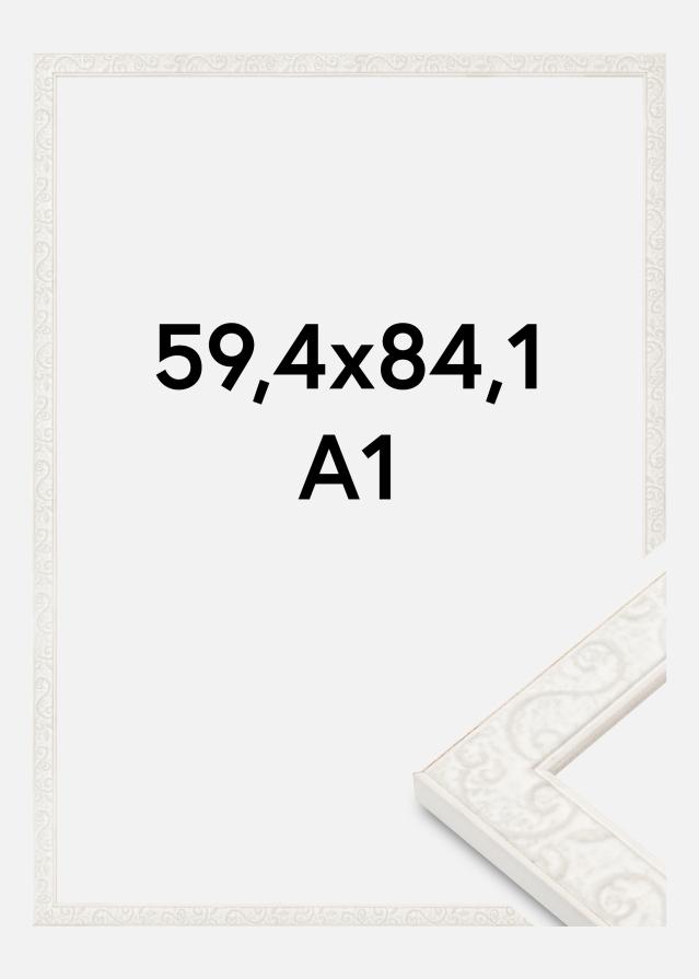 Jämtlands Ramfabrik Frame Milton Acrylic Glass White 59.4x84.1 cm (A1)