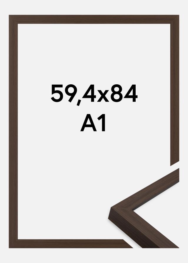 Jämtlands Ramfabrik Frame Wells Acrylic Glass Brown 59.4x84 cm (A1)