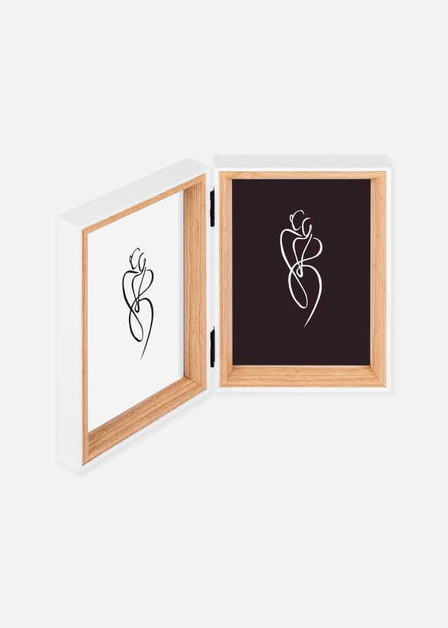 Walther Silhouette Folding Frame Oak 10x15 cm – 2 Pictures