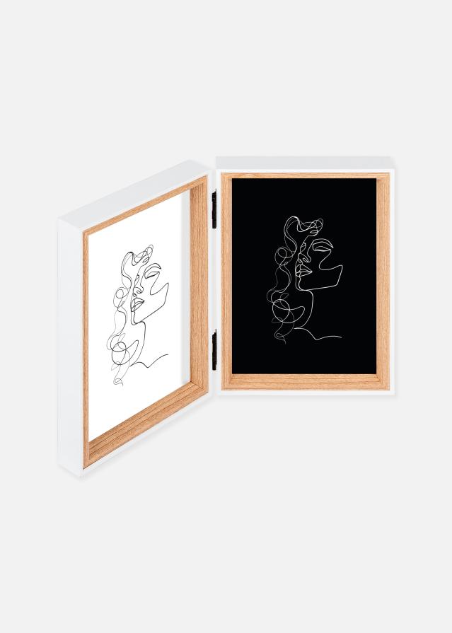 Walther Silhouette Folding Frame Oak 13x18 cm – 2 Pictures