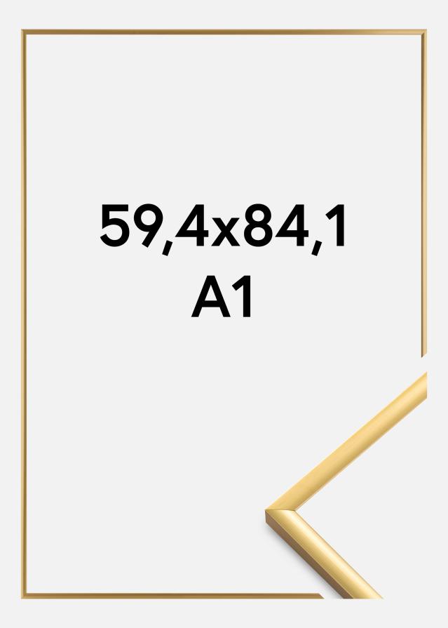 BGA Frame New Lifestyle Acrylic Glass Shiny Gold 59.4x84 cm (A1)