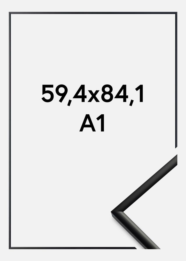 BGA Frame New Lifestyle Acrylic Glass Matt Black 59.4x84 cm (A1)