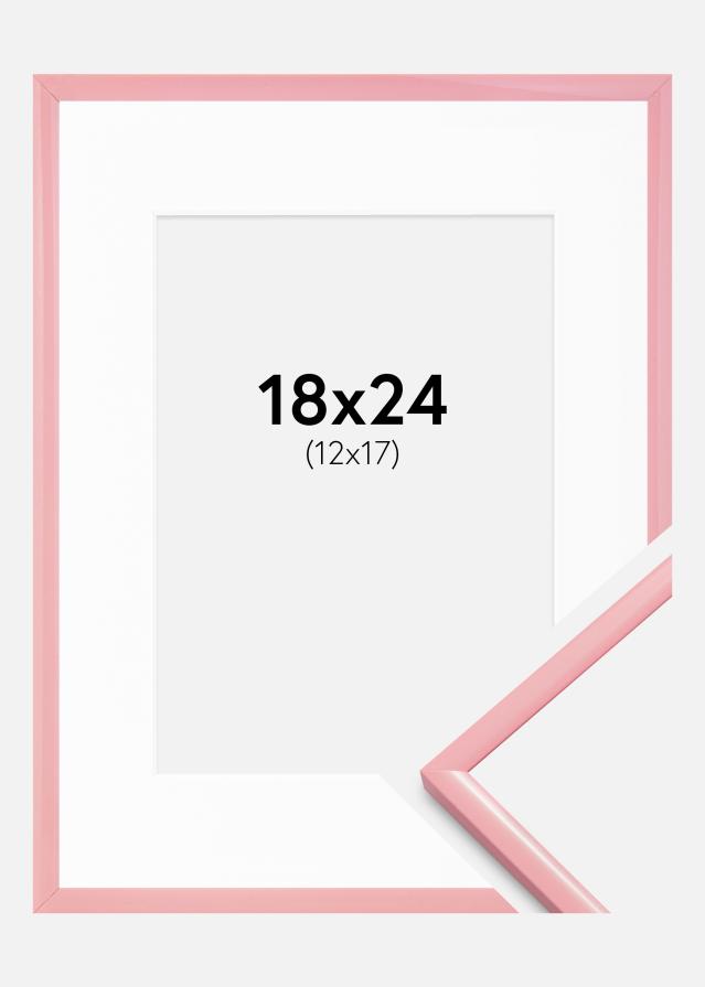 Ram med passepartou Frame New Lifestyle Pink 18x24 cm - Mounts White 13x18 cm