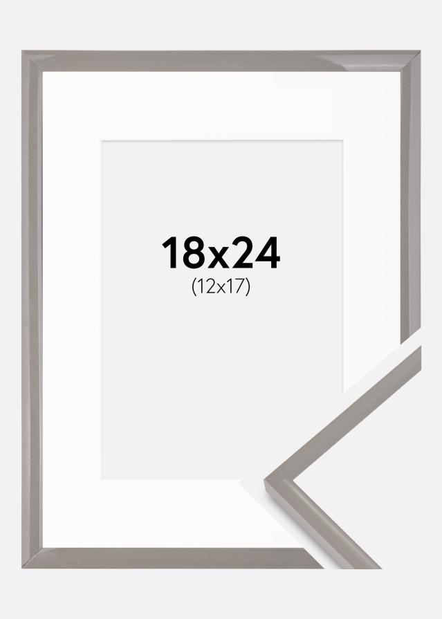 Ram med passepartou Frame New Lifestyle Earth Grey 18x24 cm - Mounts White 13x18 cm