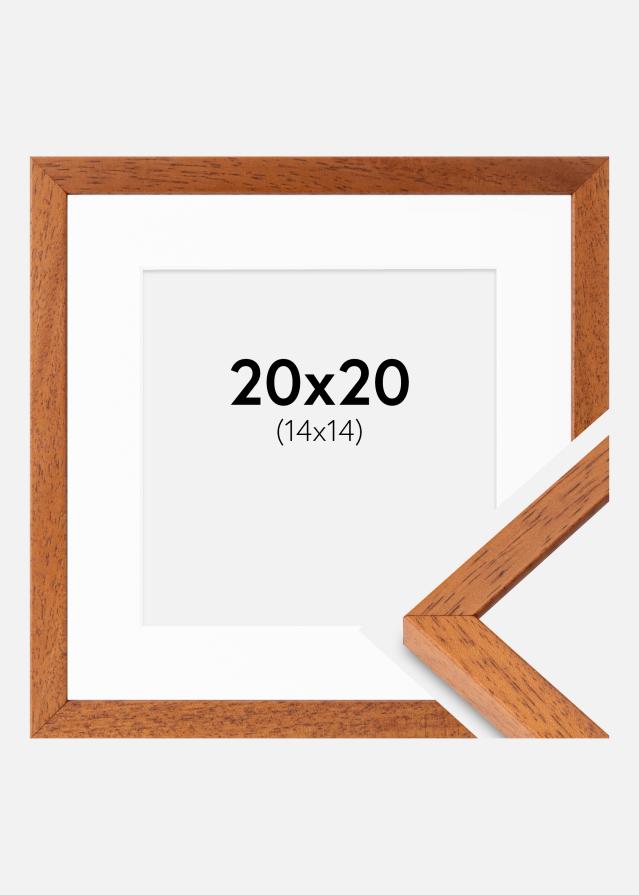 Ram med passepartou Frame Ares Cherry 20x20 cm - Mounts White 15x15 cm