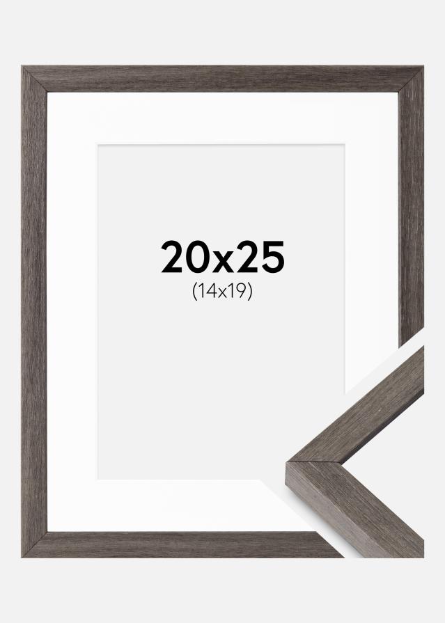 Ram med passepartou Frame Ares Grey Oak 20x25 cm - Mounts White 15x20 cm