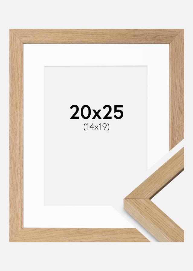 Ram med passepartou Frame Hermes Natural Oak 20x25 cm - Mounts White 15x20 cm