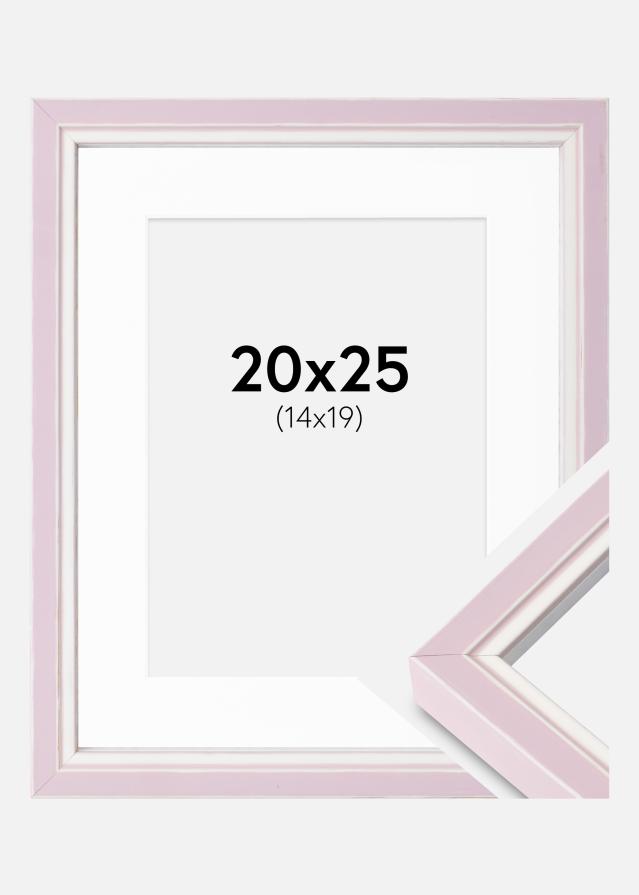 Ram med passepartou Frame Diana Pink 20x25 cm - Mounts White 15x20 cm
