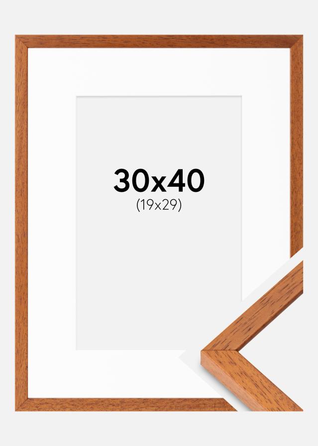Ram med passepartou Frame Ares Cherry 30x40 cm - Mounts White 20x30 cm
