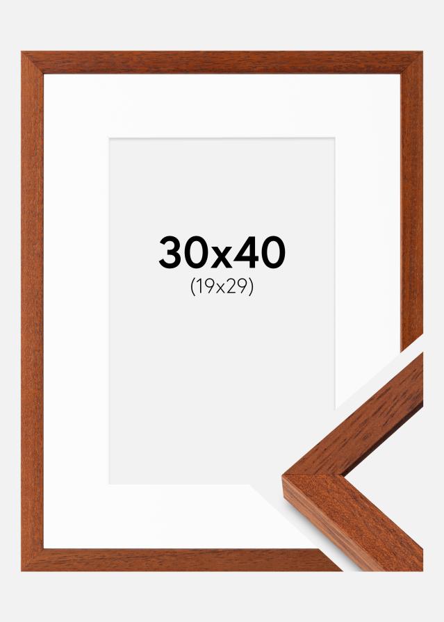 Ram med passepartou Frame Hermes Cherry 30x40 cm - Mounts White 20x30 cm