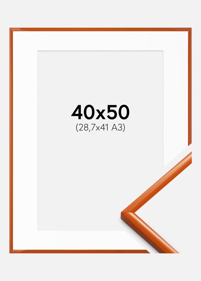Ram med passepartou Frame New Lifestyle Orange 40x50 cm - Mounts White 29.7x42 cm