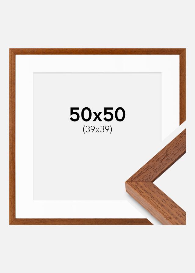 Ram med passepartou Frame Hermes Book 50x50 cm - Mounts White 40x40 cm