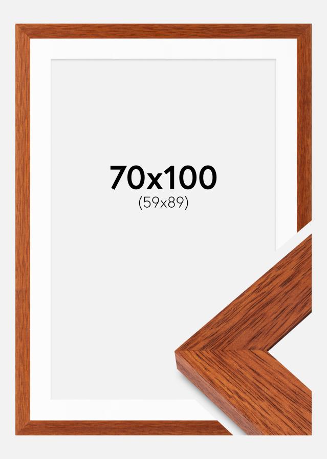 Ram med passepartou Frame Juno Cherry 70x100 cm - Mounts White 60x90 cm