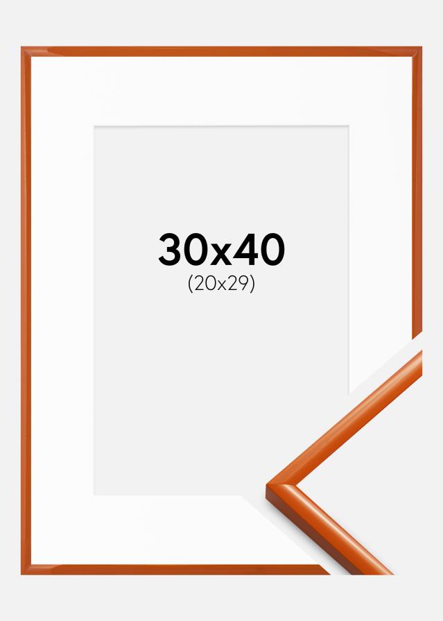 Ram med passepartou Frame New Lifestyle Orange 30x40 cm - Picture Mount White 21x30 cm