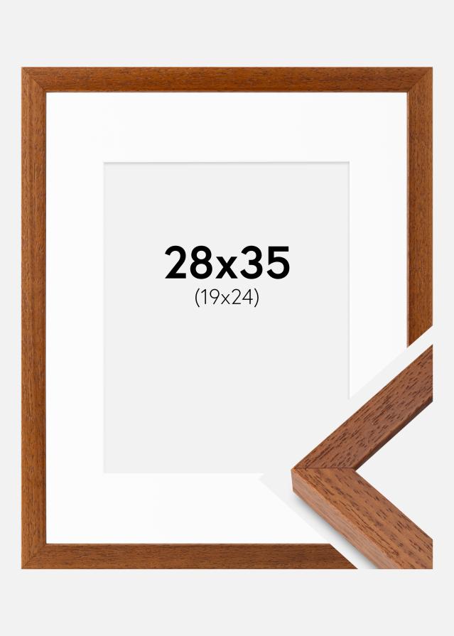 Ram med passepartou Frame Hermes Book 28x35 cm - Mounts White 20x25 cm