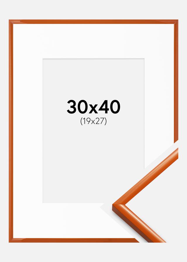 Ram med passepartou Frame New Lifestyle Orange 30x40 cm - Picture Mount White 20x28 cm