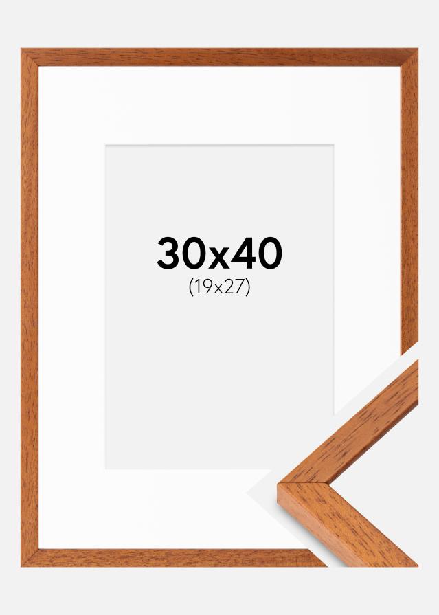 Ram med passepartou Frame Ares Cherry 30x40 cm - Mounts White 20x28 cm