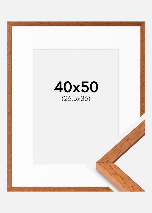 Ram med passepartou Frame Ares Cherry 40x50 cm - Mounts White 27.5x37 cm