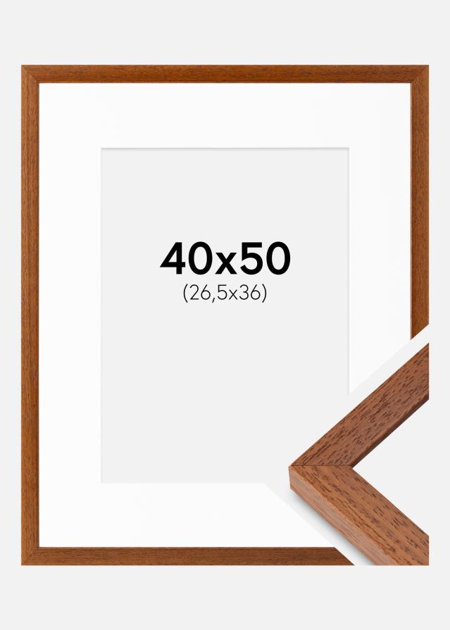 Ram med passepartou Frame Hermes Book 40x50 cm - Mounts White 27.5x37 cm
