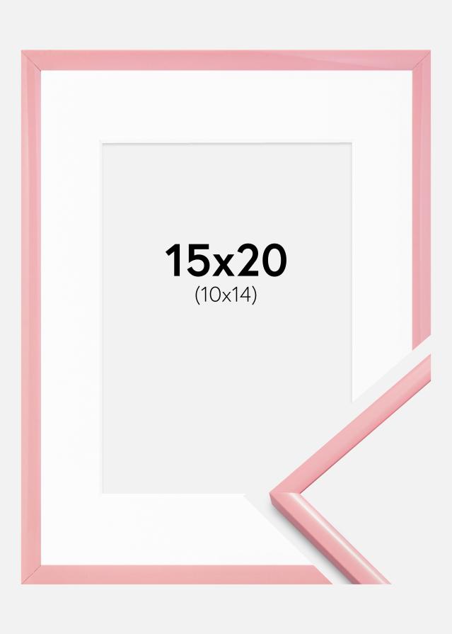 Ram med passepartou Frame New Lifestyle Pink 15x20 cm - Mounts White 11x15 cm