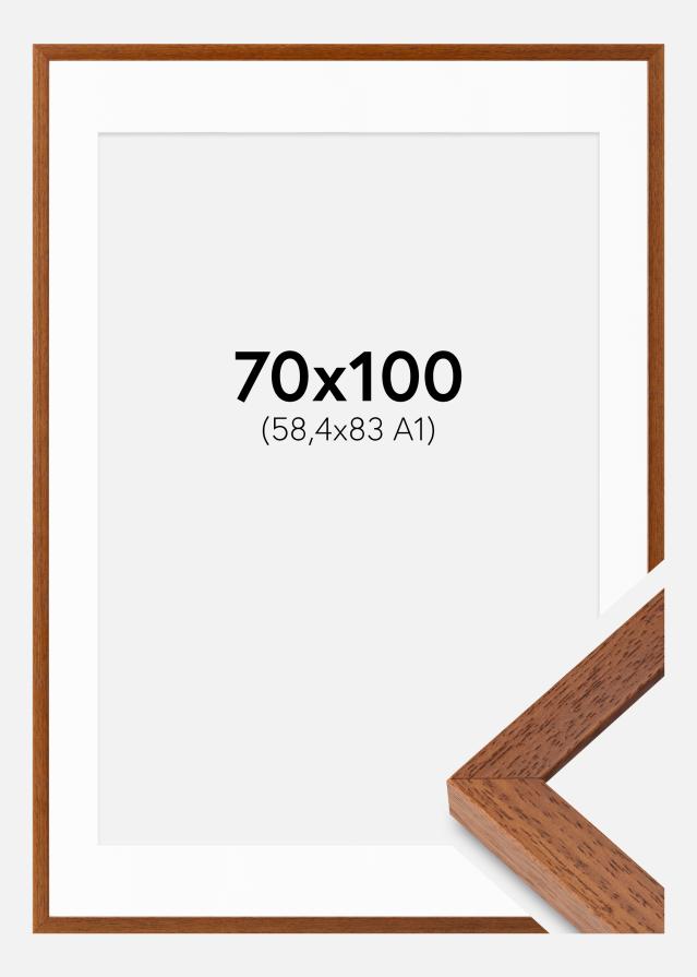 Ram med passepartou Frame Hermes Book 70x100 cm - Mounts White 59.4x84 cm