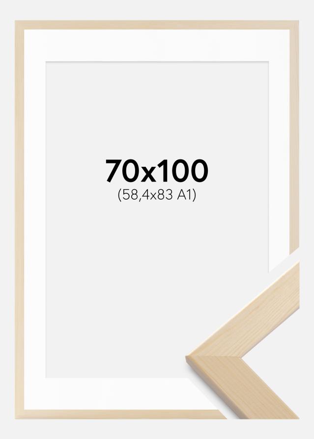 Ram med passepartou Frame Trendline Nature 70x100 cm - Mounts White 59.4x84 cm