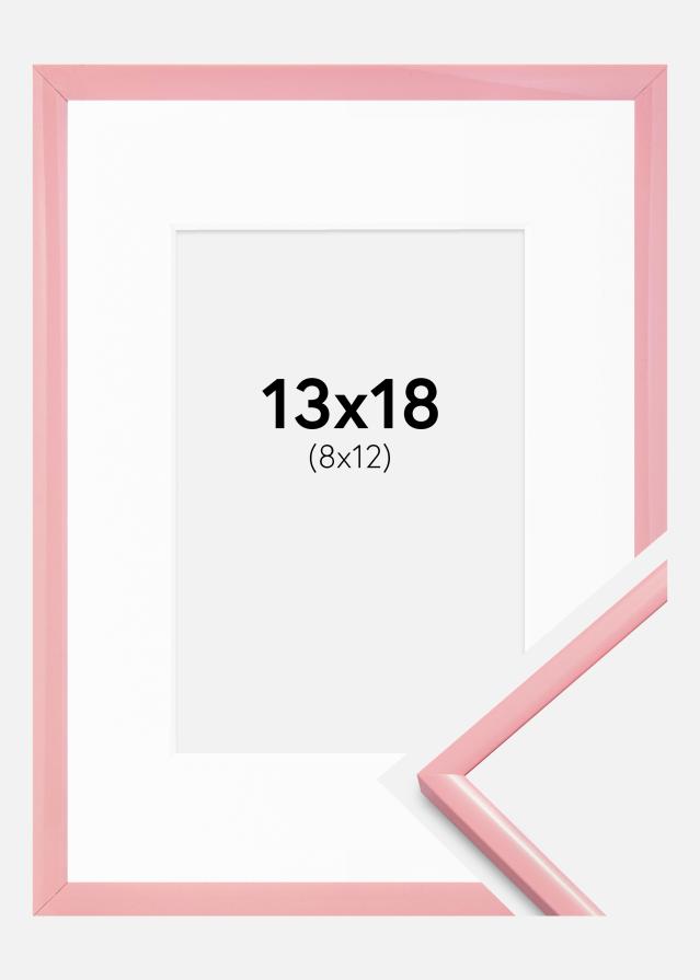 Ram med passepartou Frame New Lifestyle Pink 13x18 cm - Mounts White 9x13 cm