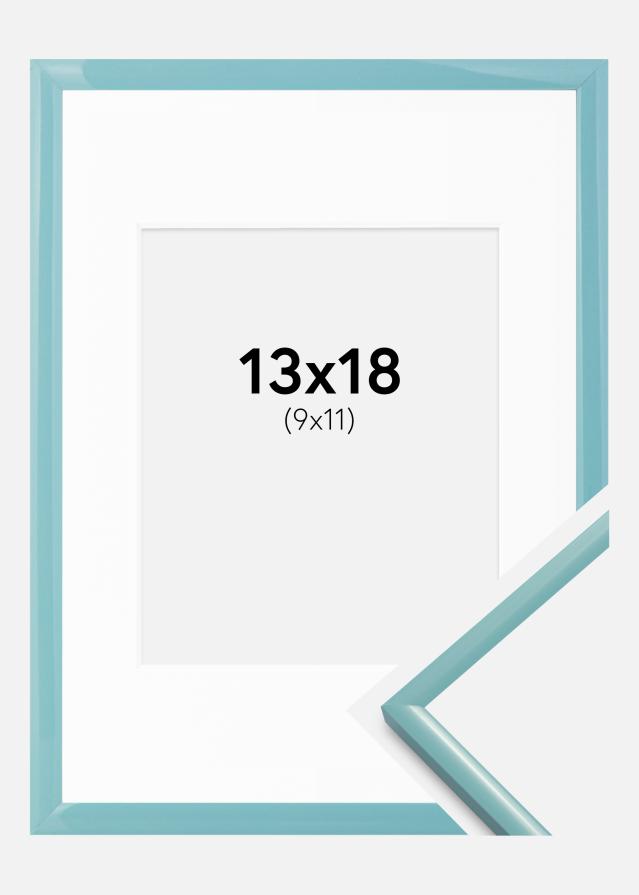 Ram med passepartou Frame New Lifestyle Turquoise 13x18 cm - Mounts White 10x12 cm