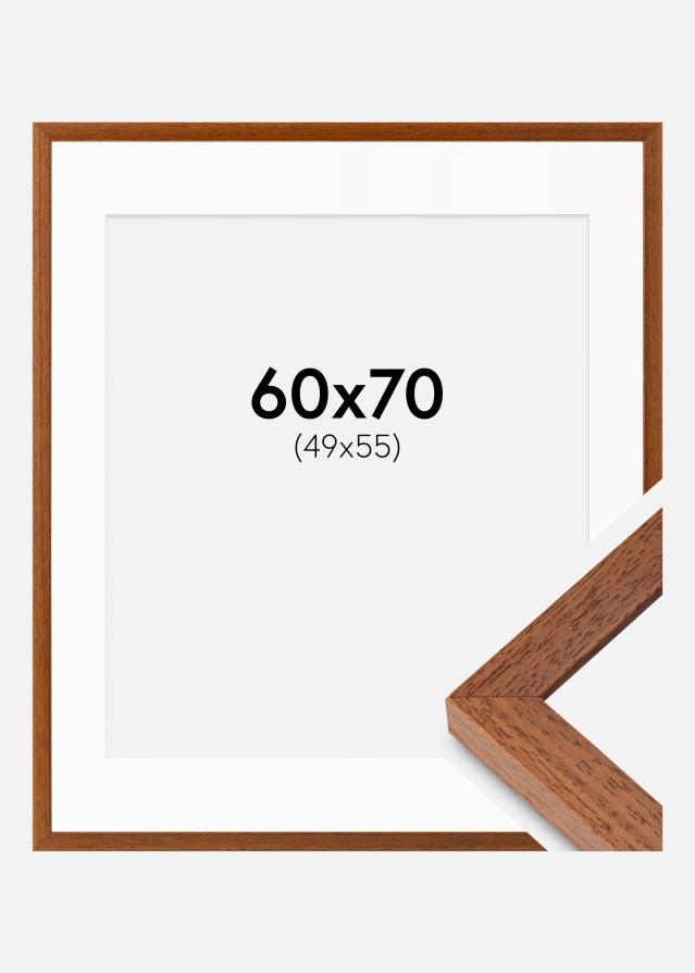 Ram med passepartou Frame Hermes Book 60x70 cm - Mounts White 50x56 cm