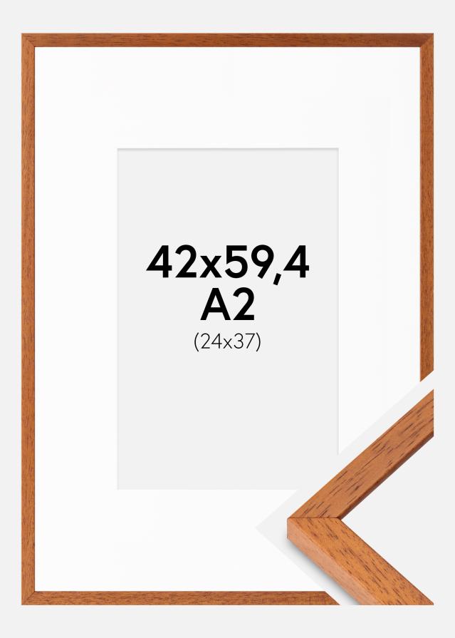 Ram med passepartou Frame Ares Cherry 42x59.4 cm - Mounts White 25x38 cm