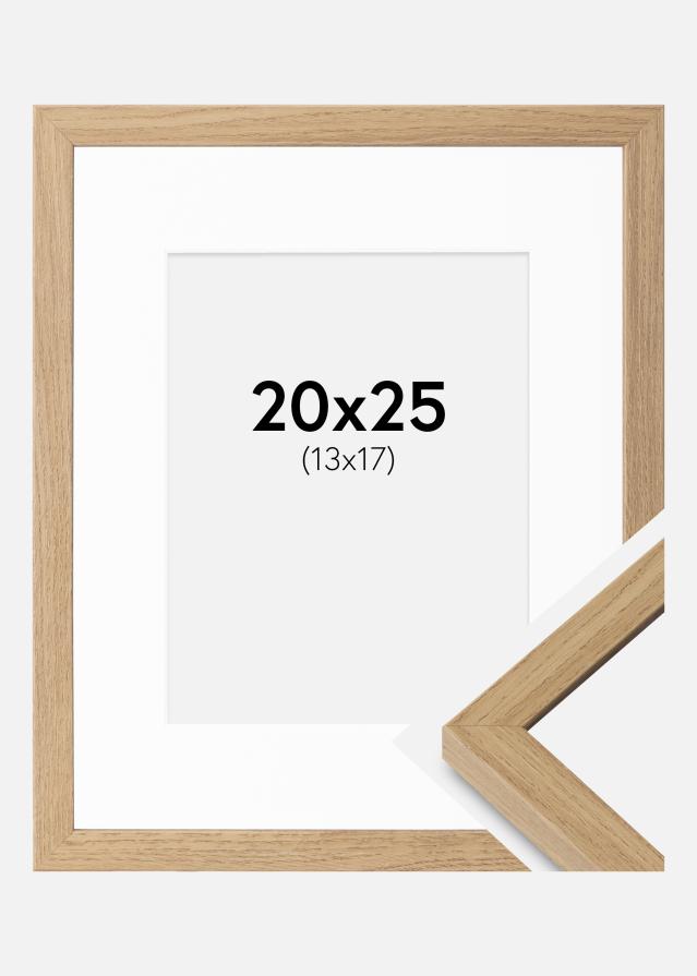 Ram med passepartou Frame Ares Natural Oak 20x25 cm - Mounts White 14x18 cm