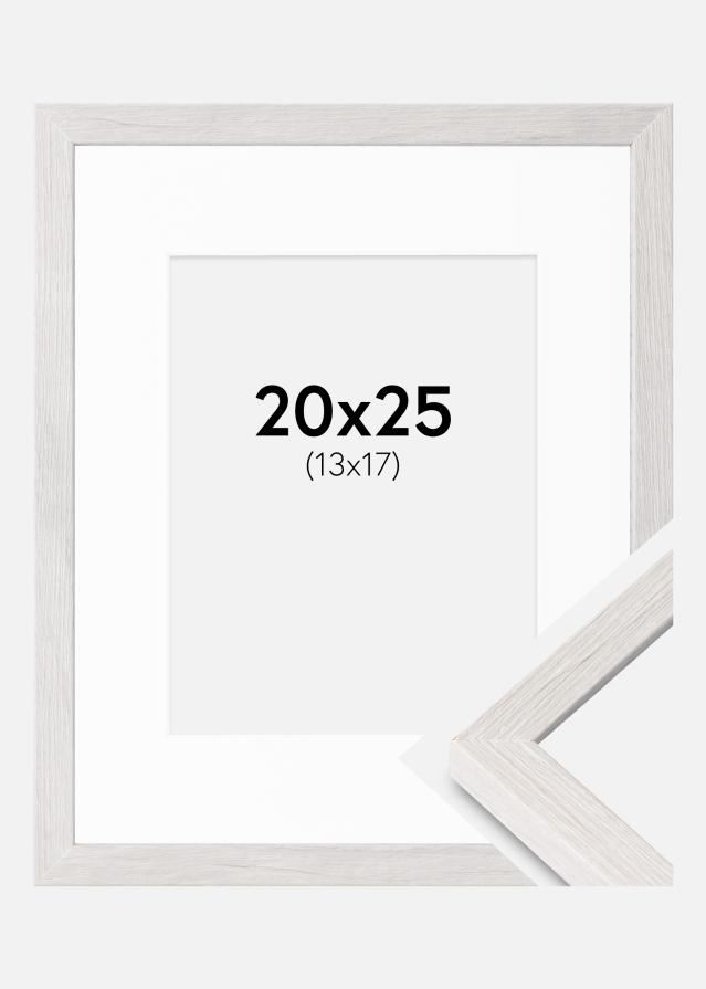 Ram med passepartou Frame Ares White Oak 20x25 cm - Mounts White 14x18 cm