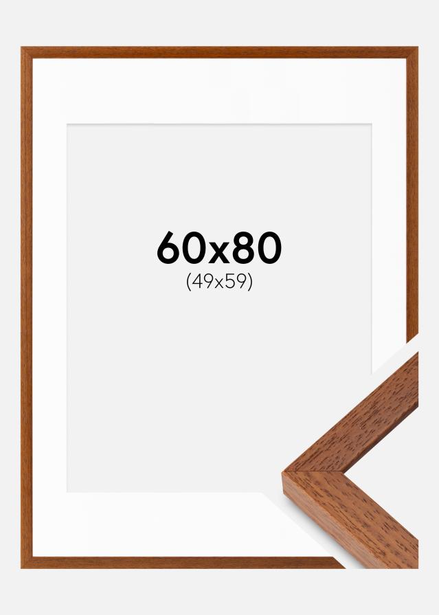 Ram med passepartou Frame Hermes Book 60x80 cm - Mounts White 50x60 cm
