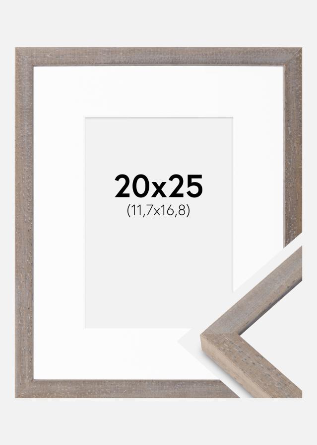 Ram med passepartou Frame Ares Gray 20x25 cm - Mounts White 5x7 inches