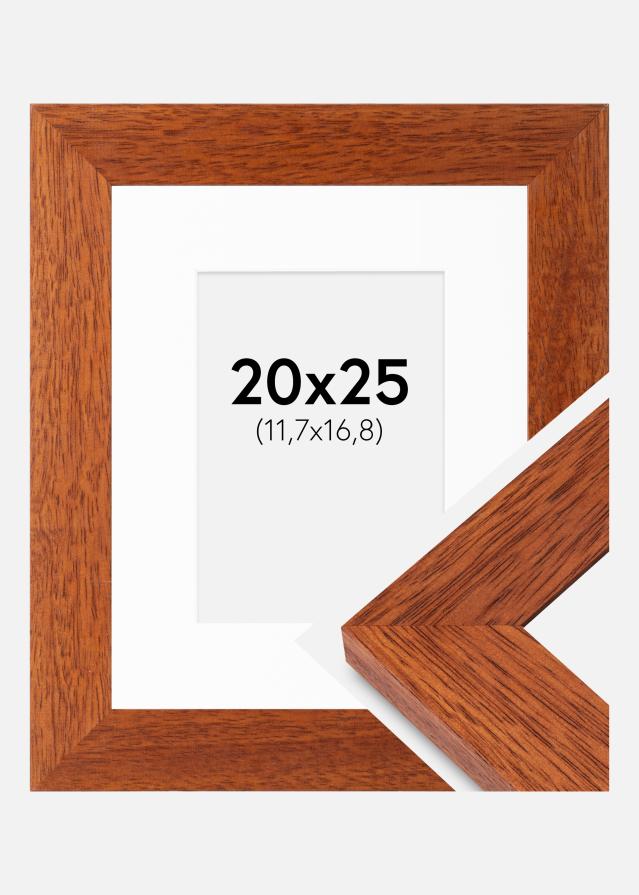 Ram med passepartou Frame Juno Cherry 20x25 cm - Mounts White 5x7 inches