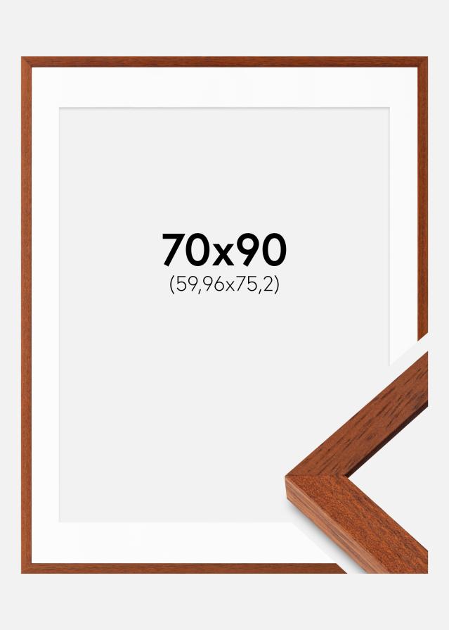 Ram med passepartou Frame Hermes Cherry 70x90 cm - Mounts White 24x30 inches