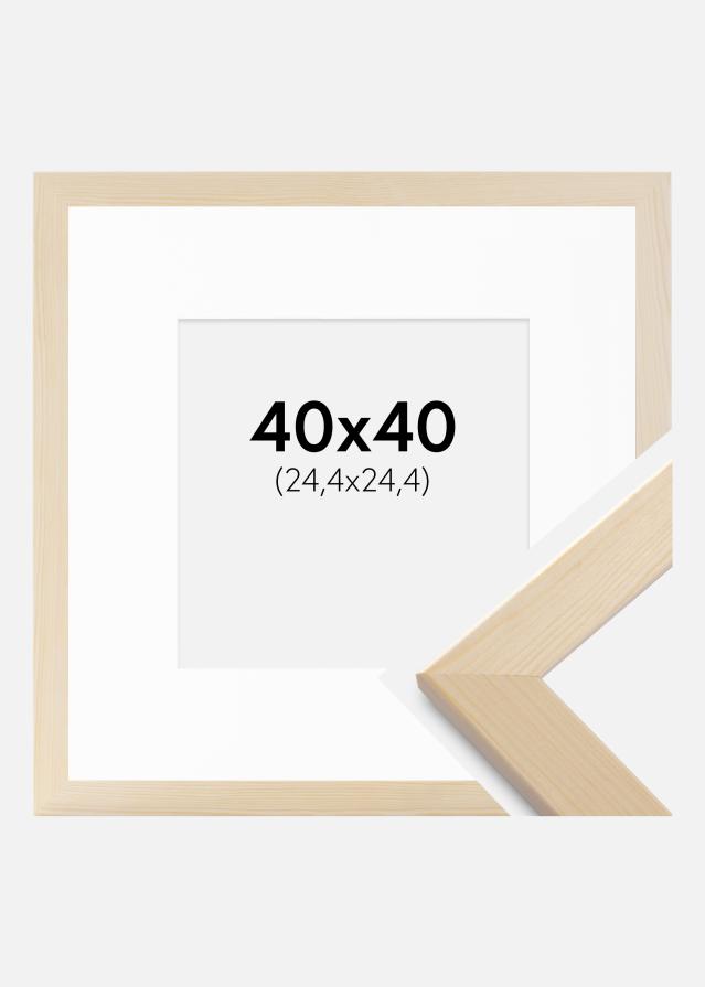 Ram med passepartou Frame Trendline Nature 40x40 cm - Mounts White 10x10 inches