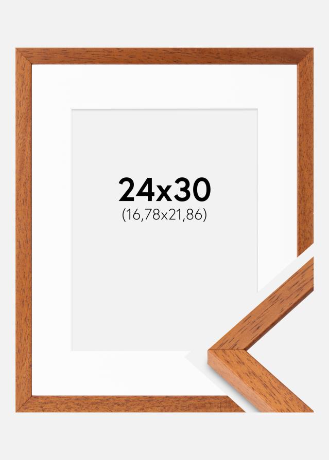 Ram med passepartou Frame Ares Cherry 24x30 cm - Mounts White 7x9 inches