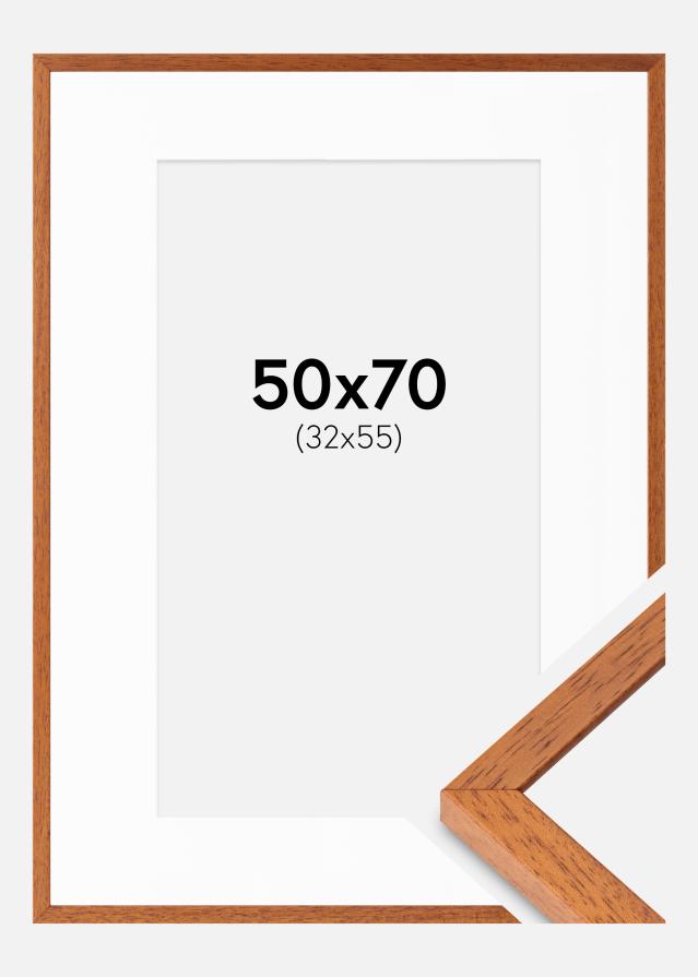 Ram med passepartou Frame Ares Cherry 50x70 cm - Mounts White 33x56 cm