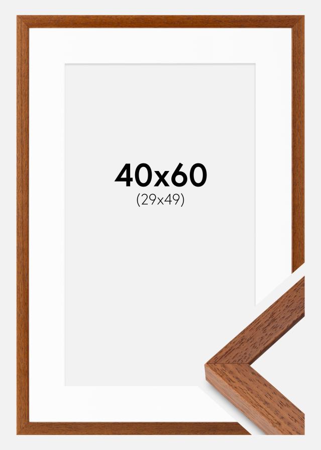 Ram med passepartou Frame Hermes Book 40x60 cm - Mounts White 30x50 cm