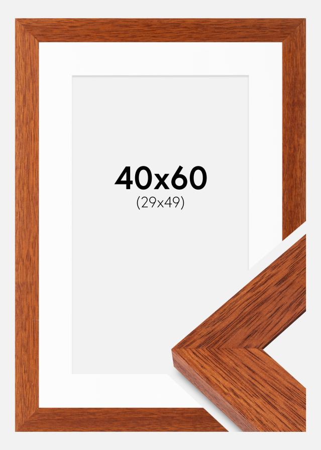 Ram med passepartou Frame Juno Cherry 40x60 cm - Mounts White 30x50 cm