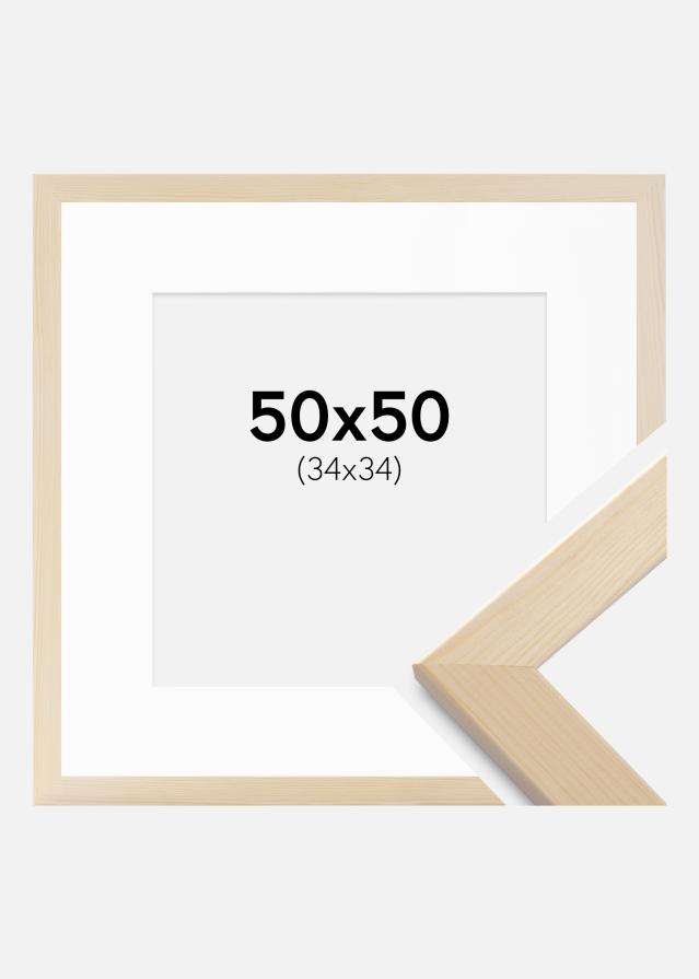 Ram med passepartou Frame Trendline Nature 50x50 cm - Mounts White 35x35 cm