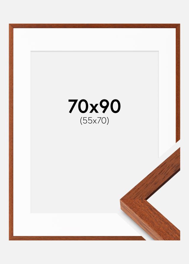 Ram med passepartou Frame Hermes Cherry 70x90 cm - Mounts White 56x71 cm