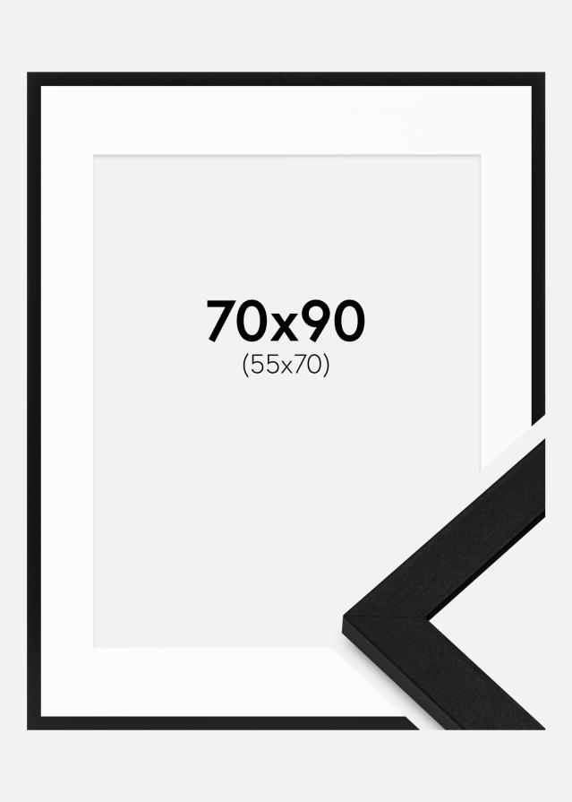 Ram med passepartou Frame BGA Classic Black 70x90 cm - Mounts White 56x71 cm
