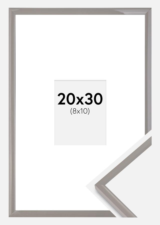 Ram med passepartou Frame New Lifestyle Earth Grey 20x30 cm - Mounts White 9x11 cm