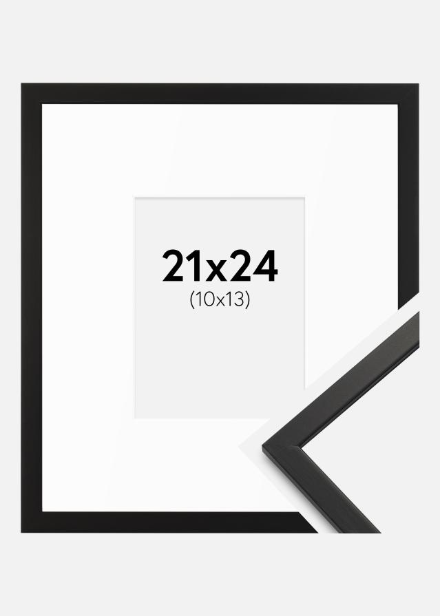 Ram med passepartou Frame Edsbyn Black 21x24 cm - Mounts White 11x14 cm