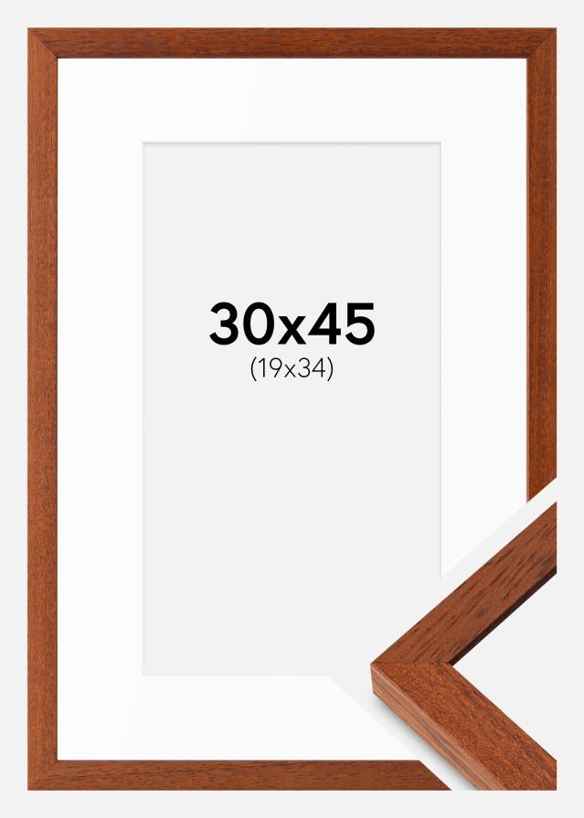 Ram med passepartou Frame Hermes Cherry 30x45 cm - Mounts White 20x35 cm